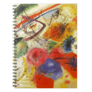 Caderno Espiral Kandinsky Black Trakes Abstrato Painting