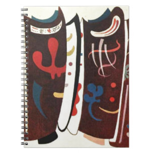 Caderno Espiral Kandinsky Marrom com Suplemento Abstrato