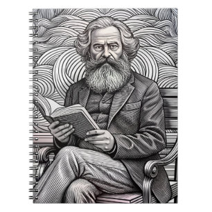 Caderno Espiral Karl Marx Cote Design - Seja a mudança!