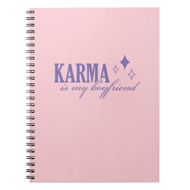 Caderno Espiral Karma é Meu Namorado (Frente)