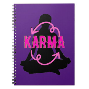 Caderno Espiral karma, yoga pose