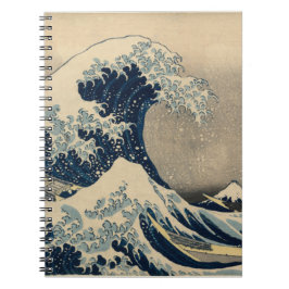 Caderno Espiral Katsushika Hokusai. A onda do Excelente de Kanagaw