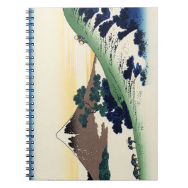 Caderno Espiral Katsushika Hokusai.  A passagem Inume na província