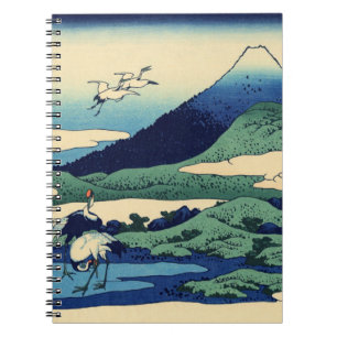 Caderno Espiral Katsushika Hokusai - Umegawa na província de Sagam