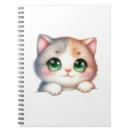 Caderno Espiral kawai cat