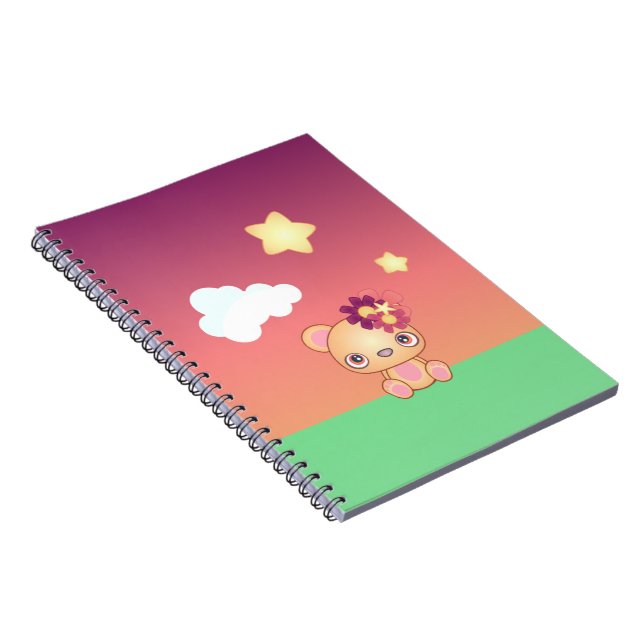Caderno Espiral Kawaii Bear (Lado Direito)