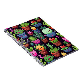 Caderno Espiral Kawaii Cactus Photo Notebook