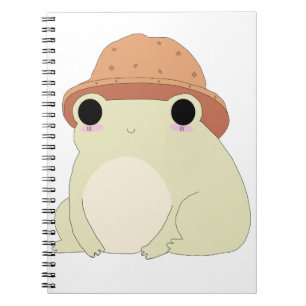 Caderno Espiral Kawaii Chilling Sapo Gift