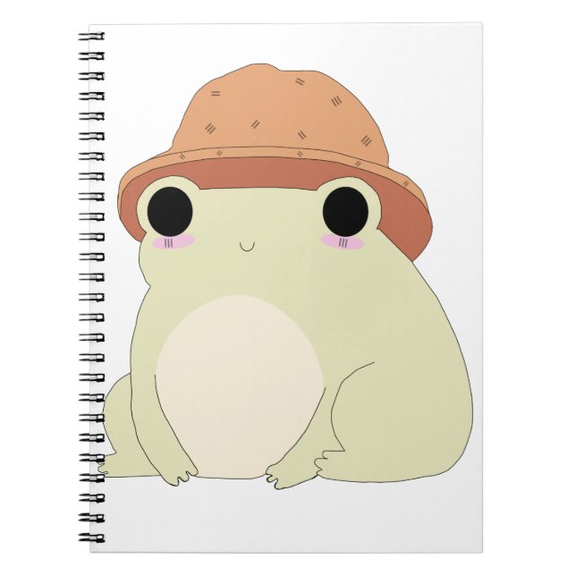 Caderno Espiral Kawaii Chilling Sapo Gift (Frente)