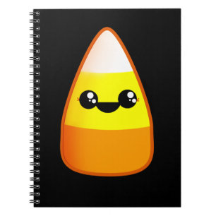 Caderno Espiral Kawaii Halloween Candy Corn