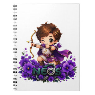 Caderno Espiral Kawaii Neos Zodíaco Sagitário