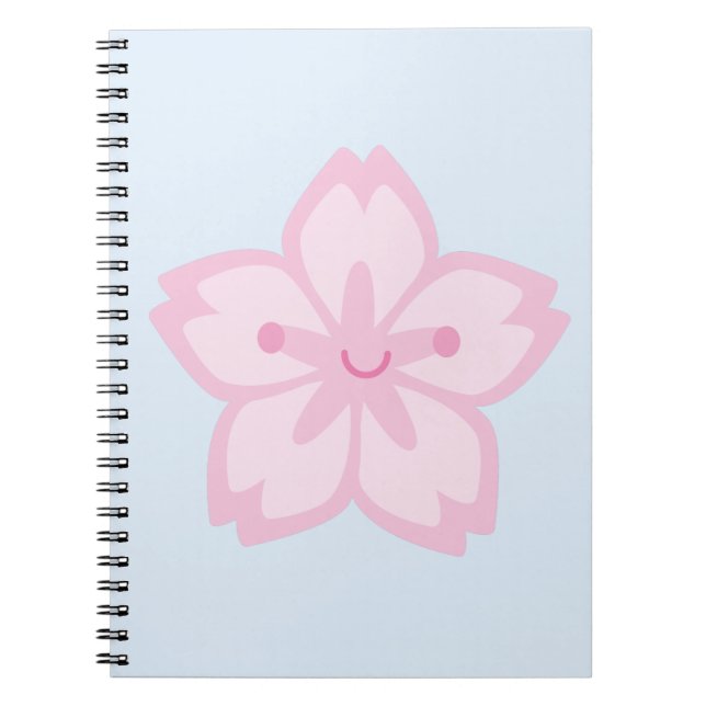 Caderno Espiral Kawaii Sakura Cherry Blossom (Frente)