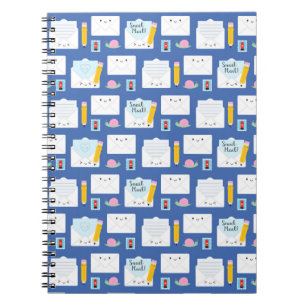 Caderno Espiral Kawaii Snail Mail
