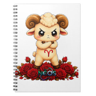 Caderno Espiral Kawaii Zodíaco Neos Áries