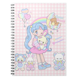 Caderno Espiral Kawii Sweet dreams (cor de Pastel de Notebook Espi