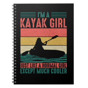 Caderno Espiral Kayak Girl, mas mais legal