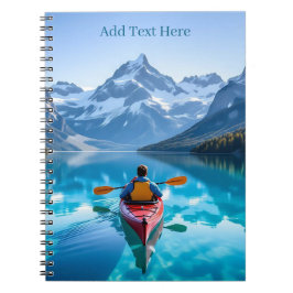 Caderno Espiral  Kayaking in Mountains Personalized