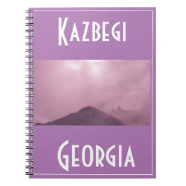 Caderno Espiral Kazbegi Stepantsminda Georgia Causa Montanhas