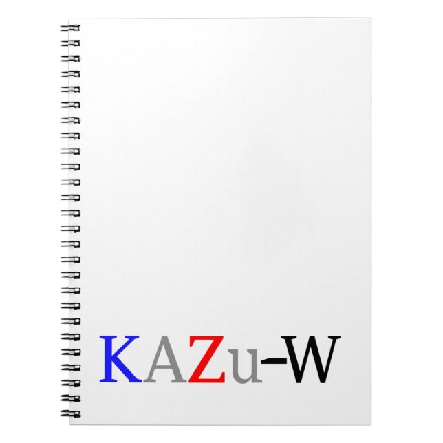 Caderno Espiral KAZu-W (Frente)