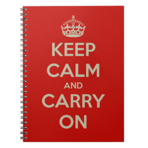 Caderno Espiral keep-calm-and-carry-on-10613