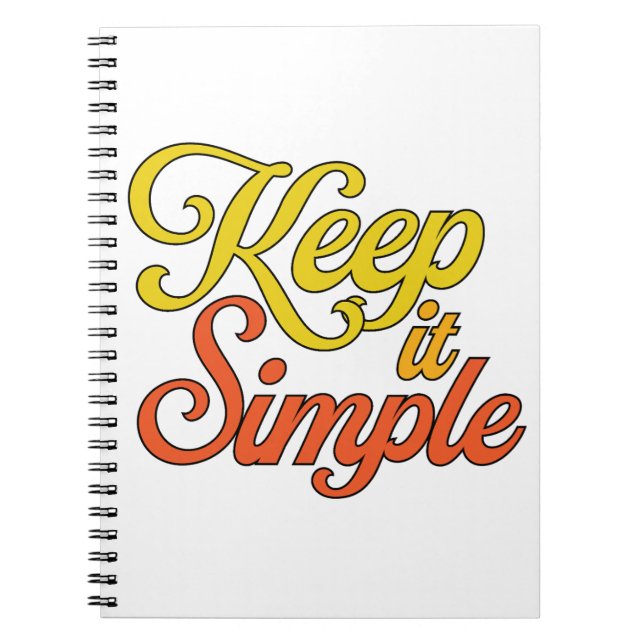 Caderno Espiral Keep It Simple Notebook (Yellow) (Frente)