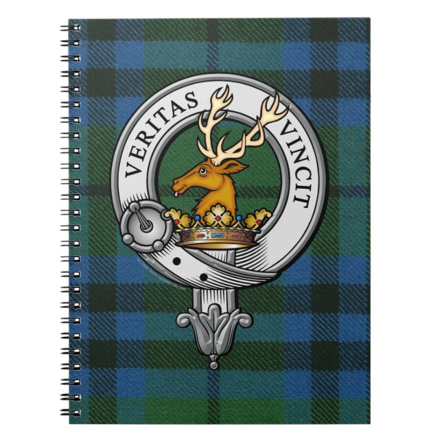 Caderno Espiral Keith Crest e Tartan (Frente)