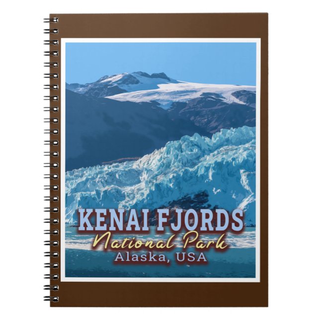 CADERNO ESPIRAL KENAI FJORDS NATIONAL PARK - ALASKA ESTADOS UNIDOS (Frente)
