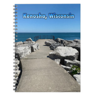 Caderno Espiral Kenosha, Wisconsin, no Lago Michigan
