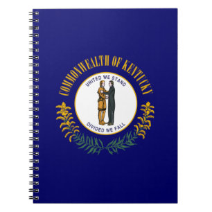 Caderno Espiral Kentucky: Bandeira do Estado dos EUA da Comunidade