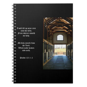 Caderno Espiral Kentucky View do Barn, Salm 121:1-2