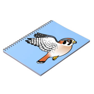 Caderno Espiral Kestrel americano em vôo