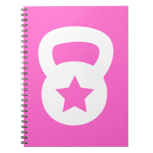 Caderno Espiral Kettlebell com uma estrela vazia