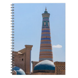 Caderno Espiral Khiva, Uzbequistão - Islam Khodja Minaret
