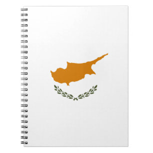 Caderno Espiral Kıbrıs Cumhuriyeti - Chipre Flag