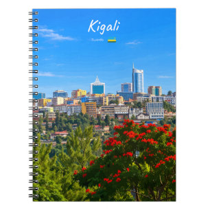 Caderno Espiral Kigali, Ruanda - Paisagem Urbana Moderna