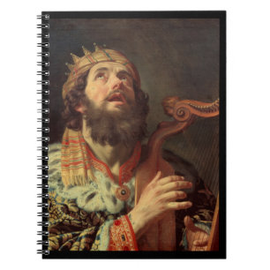 Caderno Espiral King David Tocando a Harp