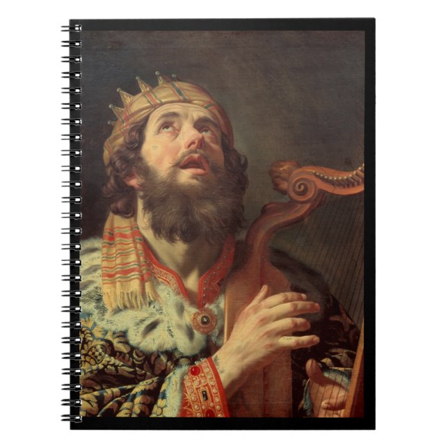 Caderno Espiral King David Tocando a Harp (Frente)