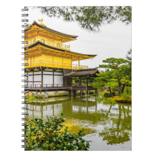 Caderno Espiral Kinkaku-ji, o pavilhão de ouros, Kyoto