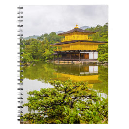 Caderno Espiral Kinkaku-ji Ou Pavilhão E Pond Do Ouro, Quioto