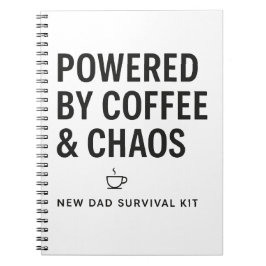 Caderno Espiral Kit de Sobrevivência do Novo Pai Alimentado por Ca