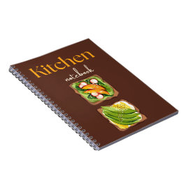 Caderno Espiral Kitchen Notebook for Recipes, Notes and Meal Plann