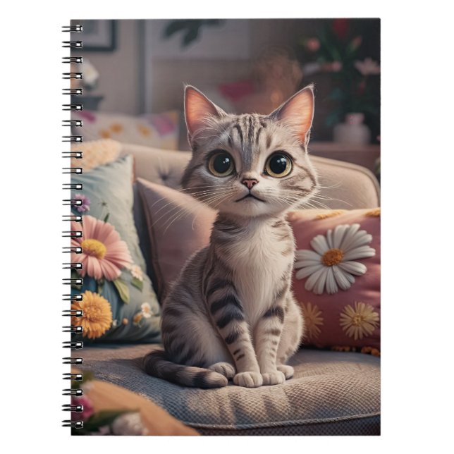 Caderno Espiral Kitten (Frente)