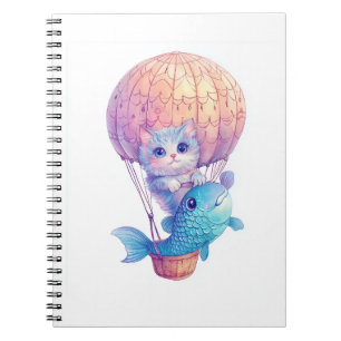 Caderno Espiral Kitty Super Alta - Aventura de Gato Caprichoso e F