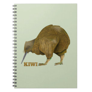 Caderno Espiral Kiwi — Nova Zelândia