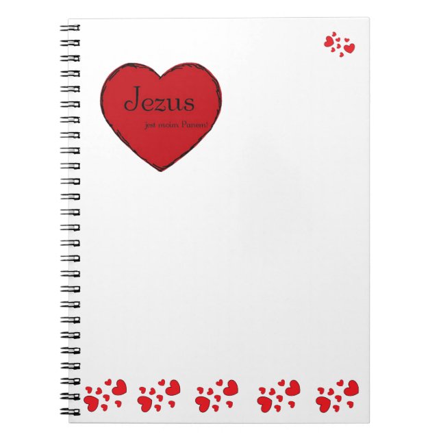 Caderno Espiral Klasyczny espiralny notatnik Jezus jest moim Panem (Frente)