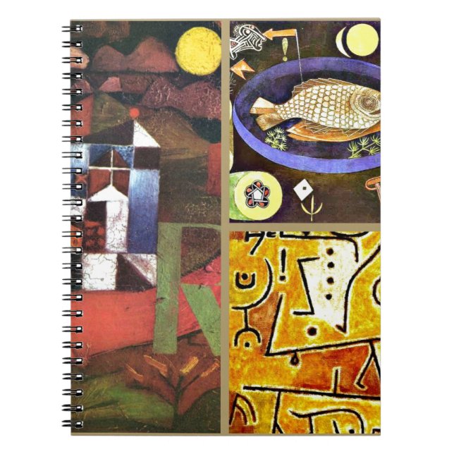 Caderno Espiral Klee Collage (Frente)