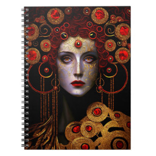Caderno Espiral Klimt inspirou a deusa rainha