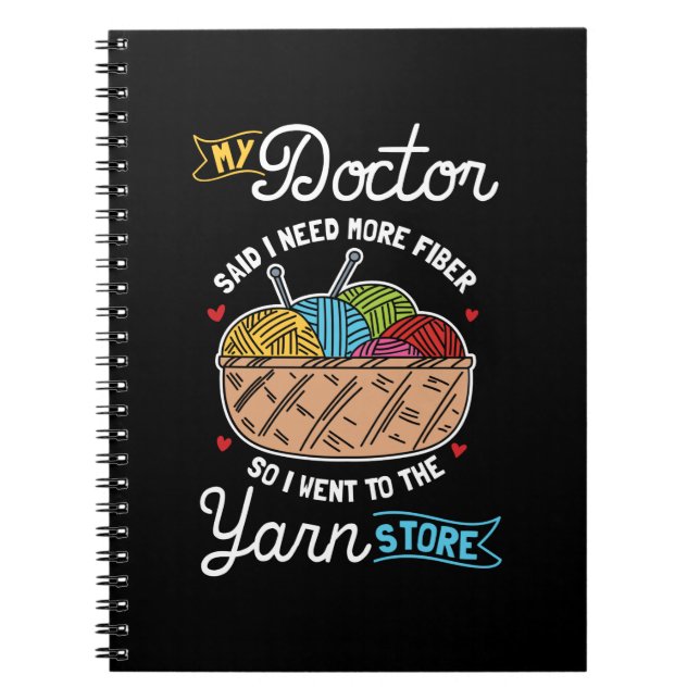 Caderno Espiral Knitter (Frente)