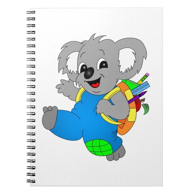 Caderno Espiral Koala Bear com mochila (Frente)