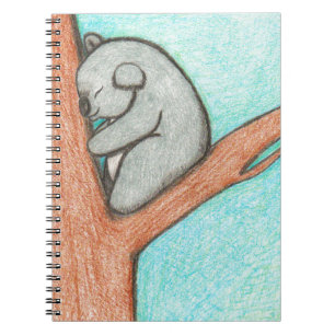 Caderno Espiral Koala sonolento